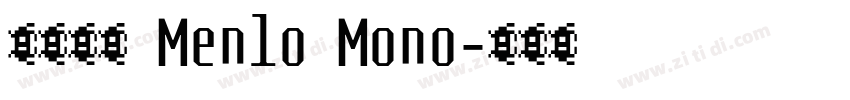 微软雅黑 Menlo Mono字体转换